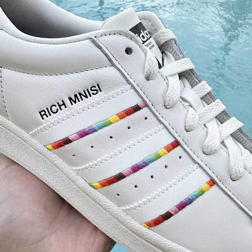 Adidas Superstar x Rich Mnisi Low Pride Men's Athletic Shoes ID7493 - Picture 5 of 13